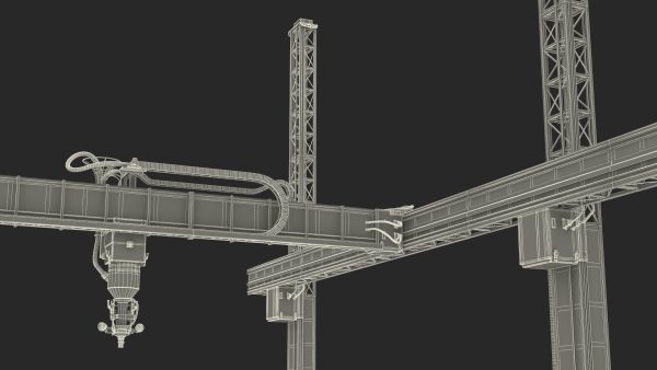 House Construction 3D Printer Generic Rigged