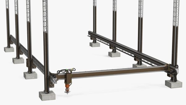 House Construction 3D Printer Generic Rigged