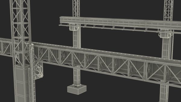 House Construction 3D Printer Generic Rigged