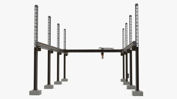 House Construction 3D Printer Generic Rigged