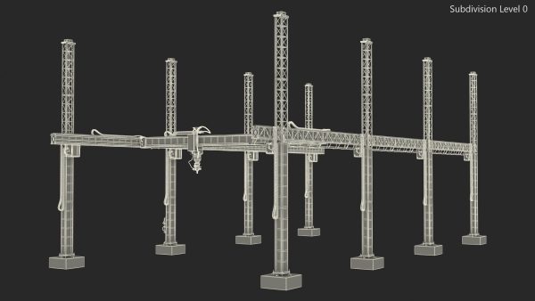 House Construction 3D Printer Generic Rigged