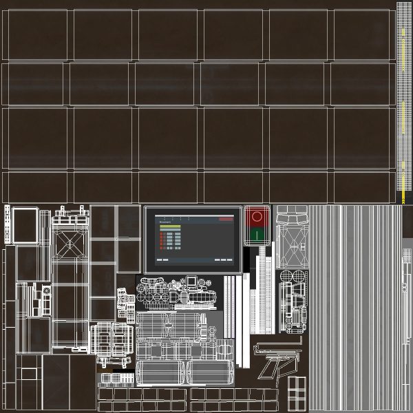 House Construction 3D Printer Generic Rigged