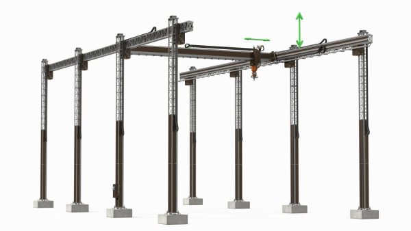 House Construction 3D Printer Generic Rigged