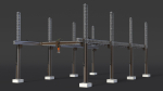 House Construction 3D Printer Generic Rigged