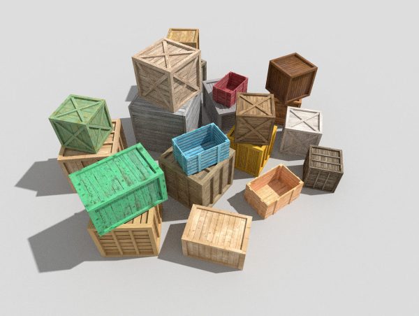 huge wooden crates pack