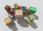 huge wooden crates pack
