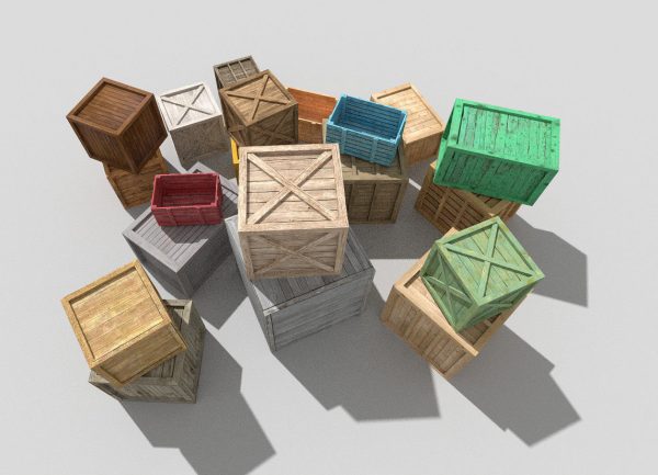 huge wooden crates pack