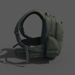 Human Backpack military Scifi