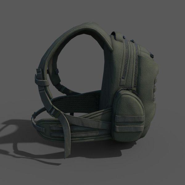 Human Backpack military Scifi