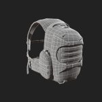 Human Backpack military Scifi