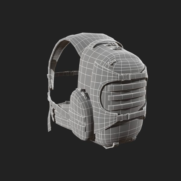Human Backpack military Scifi