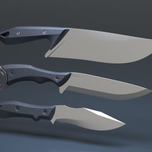 Hunting and combat modern knife pack x3