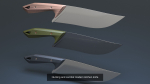Hunting and combat modern knife pack x3