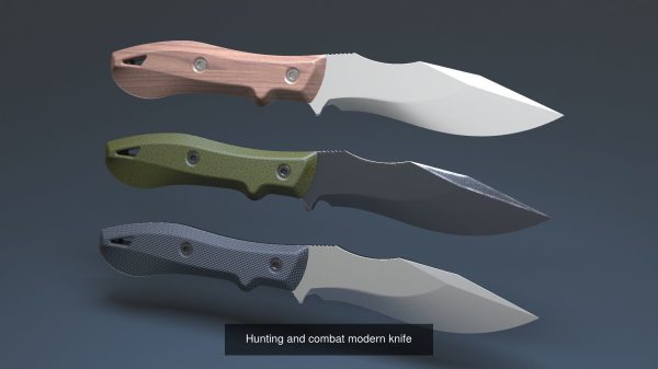 Hunting and combat modern knife pack x3