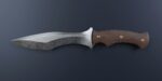 Hunting knife with wooden grips 4