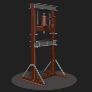 hydraulic-bench-press-3d-model-obj-fbx-c4d-dae