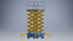 hydraulic scissors lift 3d model