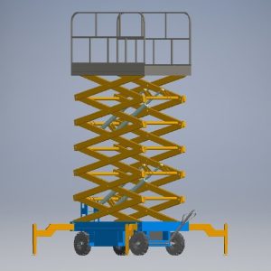 hydraulic scissors lift 3d model