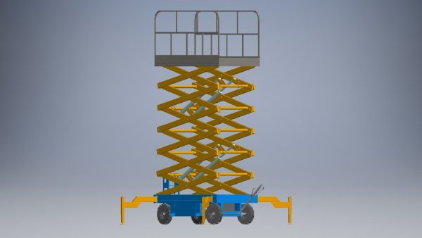 hydraulic scissors lift 3d model