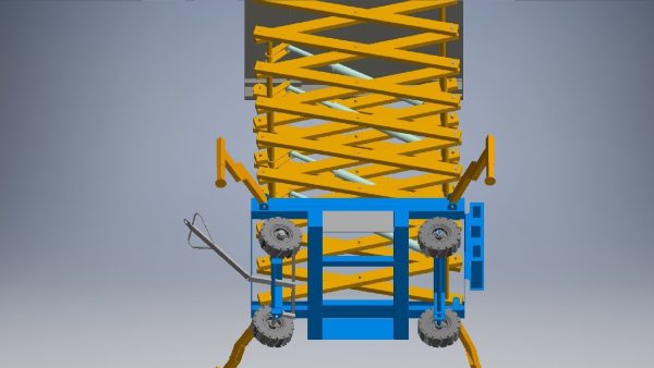 hydraulic scissors lift 3d model