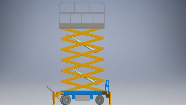 hydraulic scissors lift 3d model