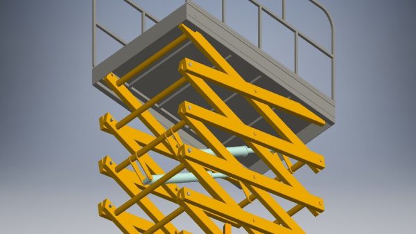 hydraulic scissors lift 3d model