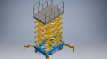 hydraulic scissors lift 3d model