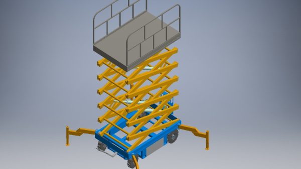 hydraulic scissors lift 3d model