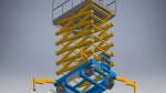 hydraulic scissors lift 3d model