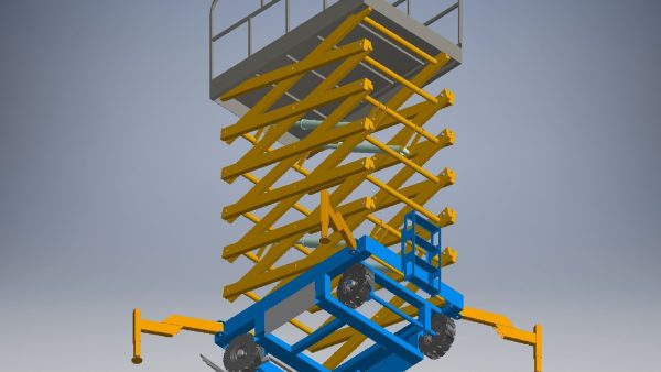 hydraulic scissors lift 3d model