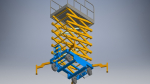 hydraulic scissors lift 3d model