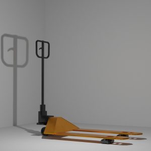 hydraulic trolley Lowpoly   Industrial Pallet Truck Trolley