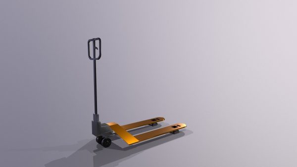 hydraulic trolley Lowpoly   Industrial Pallet Truck Trolley