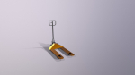 hydraulic trolley Lowpoly   Industrial Pallet Truck Trolley