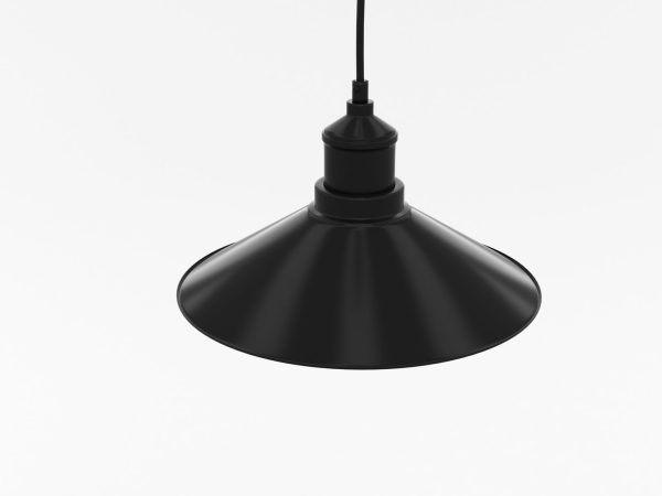 Industrial Black Hanging LED Lamp