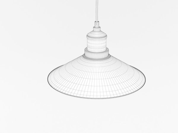 Industrial Black Hanging LED Lamp