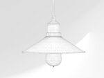 Industrial Black Hanging LED Lamp