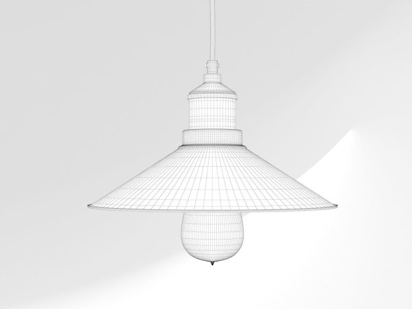 Industrial Black Hanging LED Lamp