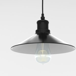 Industrial Black Hanging LED Lamp