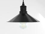 Industrial Black Hanging LED Lamp