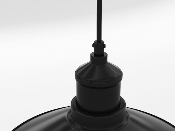 Industrial Black Hanging LED Lamp