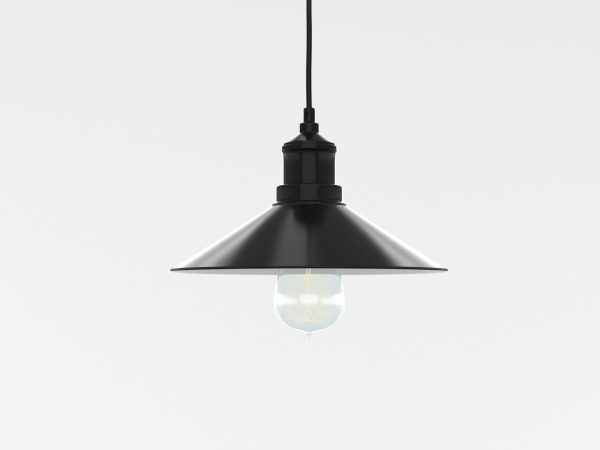 Industrial Black Hanging LED Lamp