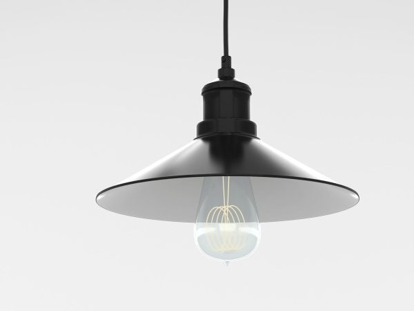 Industrial Black Hanging LED Lamp