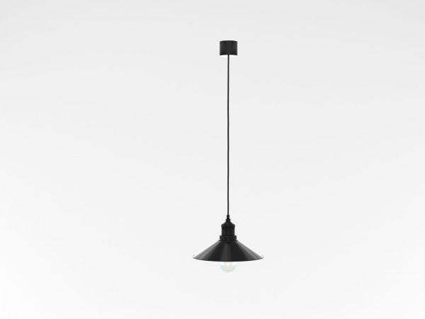 Industrial Black Hanging LED Lamp