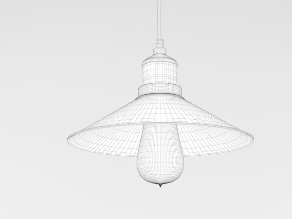 Industrial Black Hanging LED Lamp
