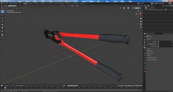 Industrial Bolt Cutter Tool Red