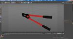 Industrial Bolt Cutter Tool Red