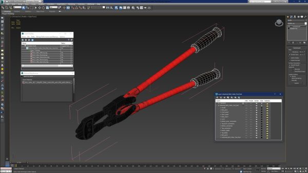 Industrial Bolt Cutter Tool Red