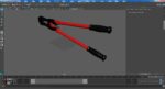 Industrial Bolt Cutter Tool Red