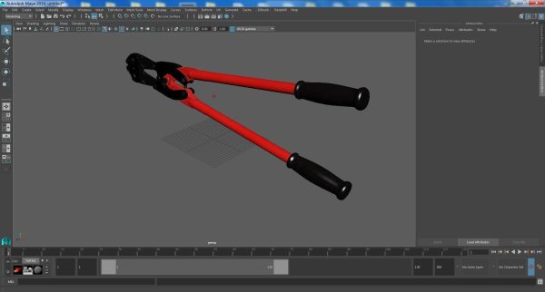 Industrial Bolt Cutter Tool Red